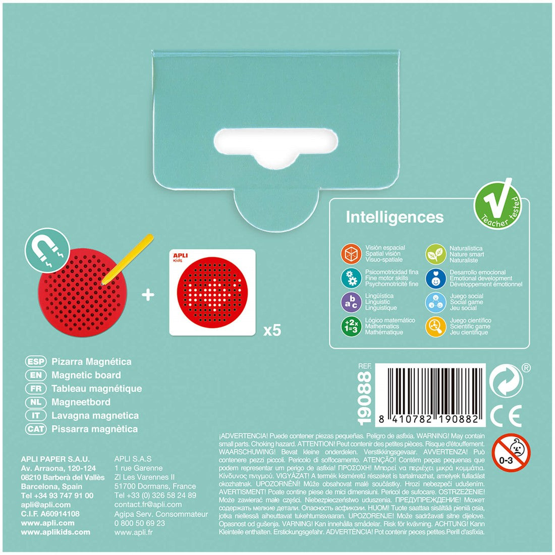 APLI Kids Mini Magneetbord Rond