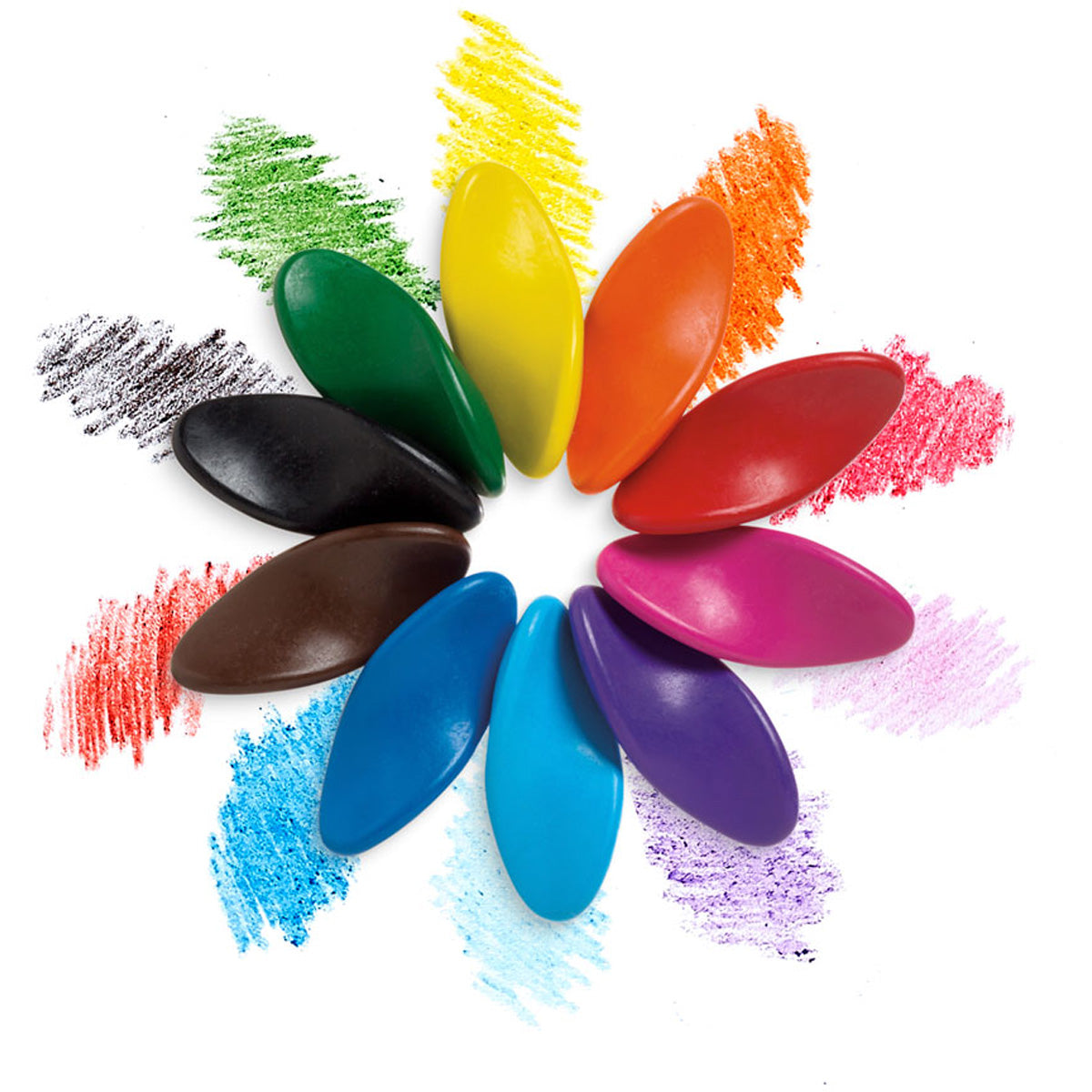 Kleurkrijtjes voor Links & Rechtshandigen