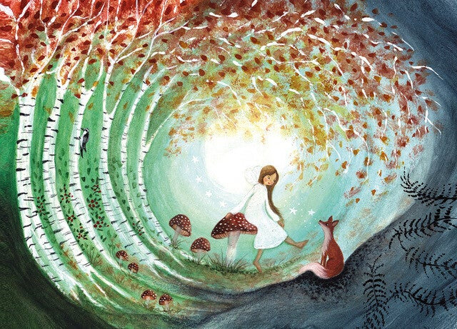 Fall Fairy | Bijdehansje ansichtkaart