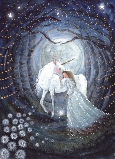 Stardust Unicorn | Bijdehansje ansichtkaart