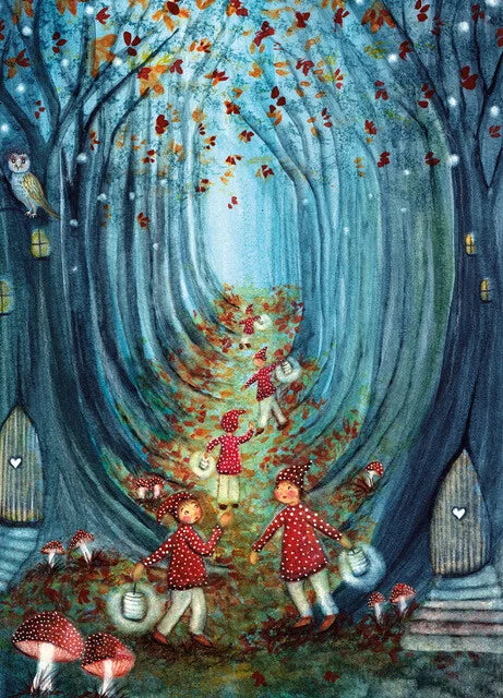 In to the Wood | Bijdehansje ansichtkaart