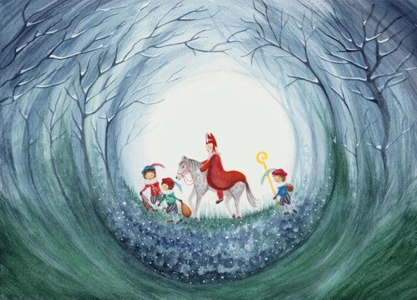 Sinterklaas  | Bijdehansje ansichtkaart