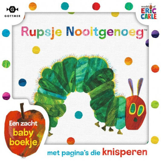 Rupsje Nooitgenoeg - stoffen boekje in cadeaudoos