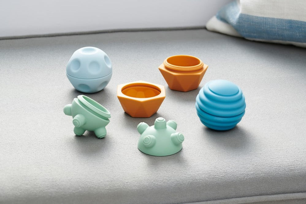 Tickit Silisoft Sensorische Ballen (Neutrale Kleuren)