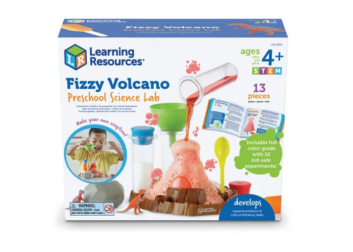 Fizzy vulkaan set met dino's