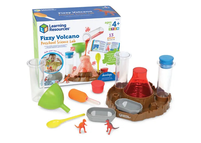 Fizzy vulkaan set met dino's