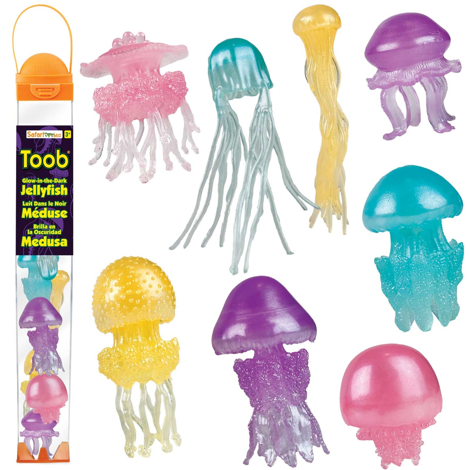 Jellyfish TOOB® – 8 kwallen die licht geven in het donker