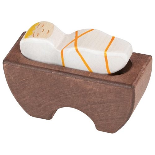 Holztiger - Baby Jezus in Kribbe