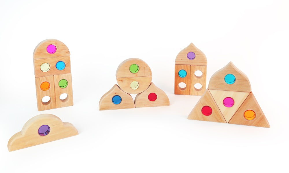 Lucent kleine cylinders - Set van 16