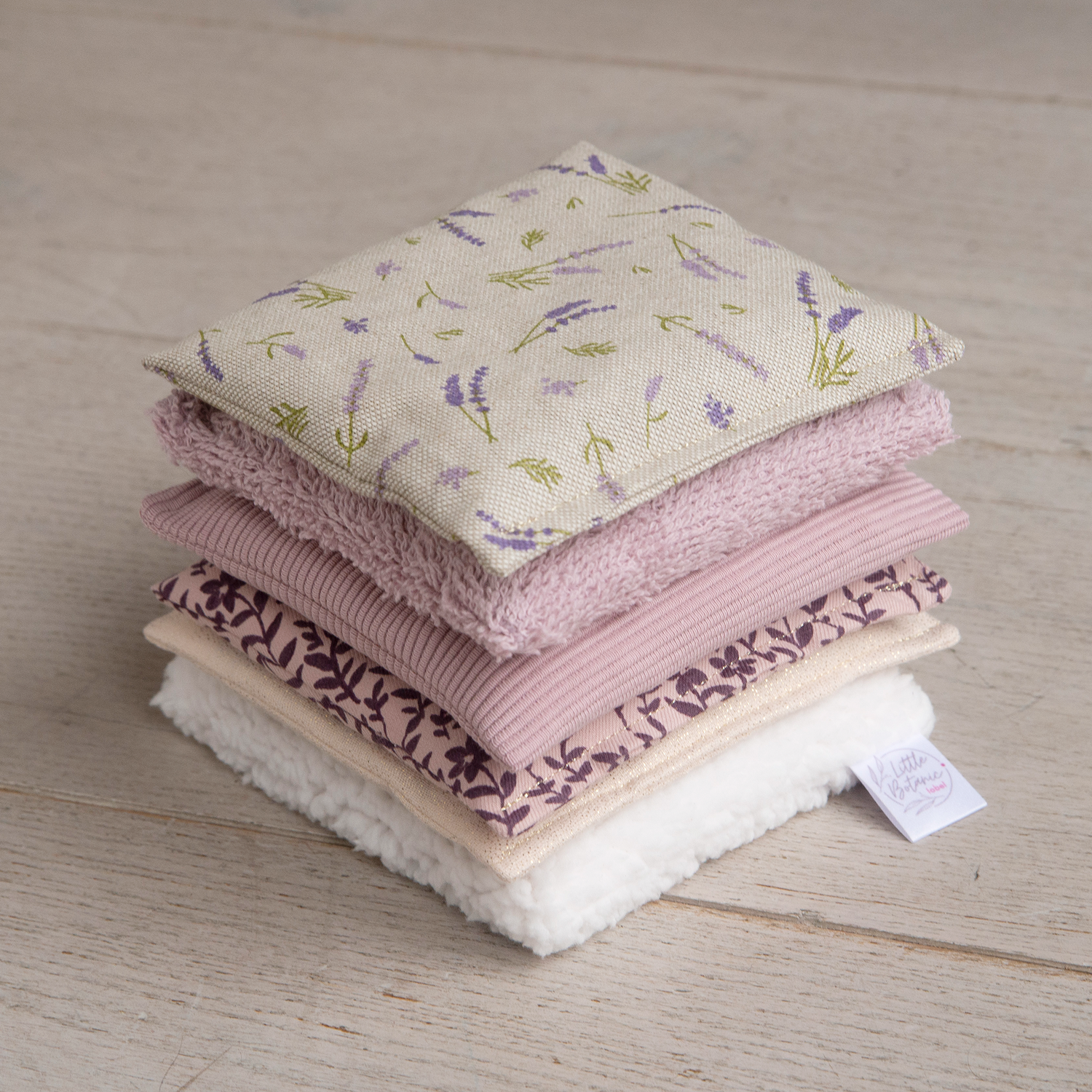 Sensorische pittenzakjes - Mauve - 6 stuks