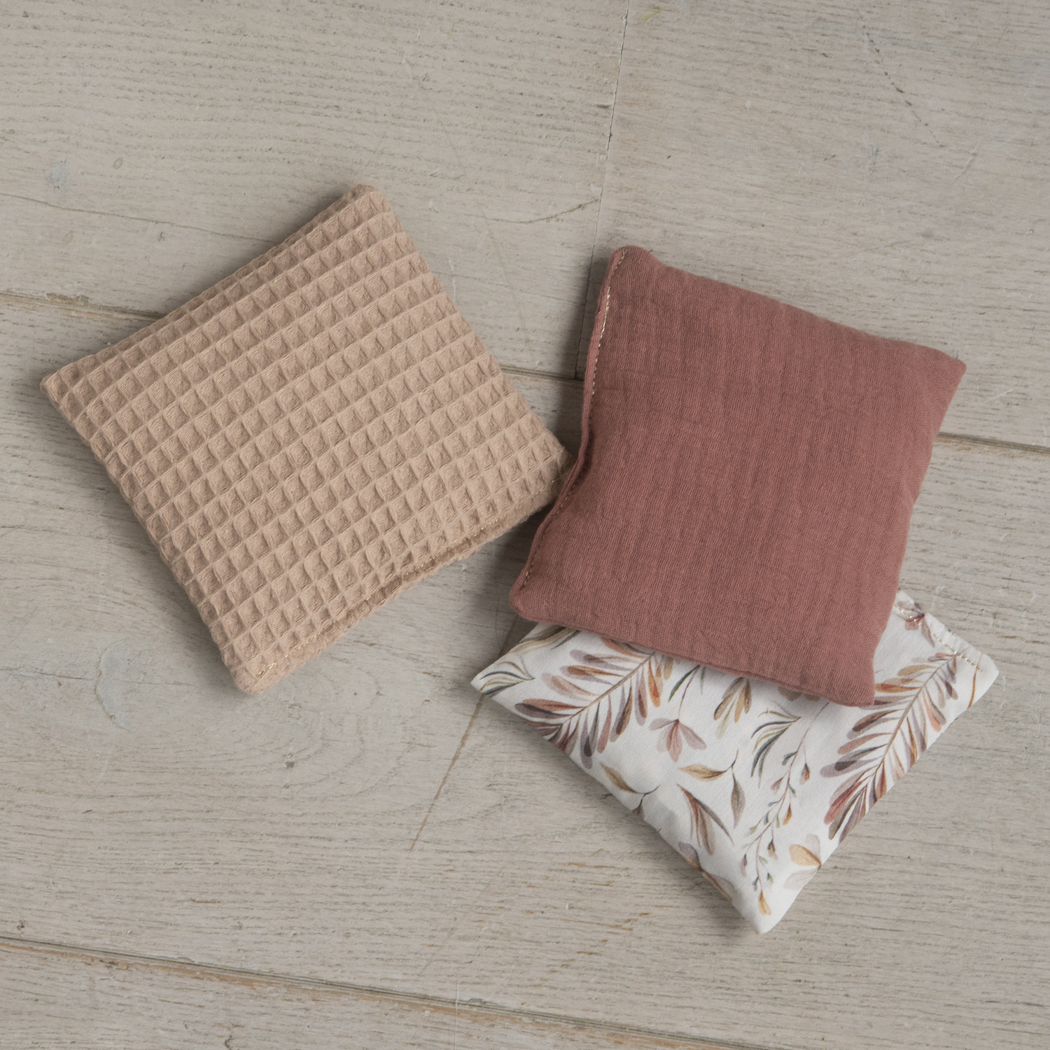 Sensorische pittenzakjes mini - Nature 3 stuks