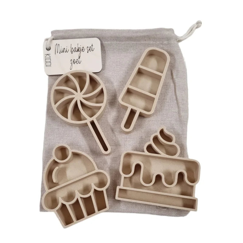 Minibakjes set van 4 - Zoet