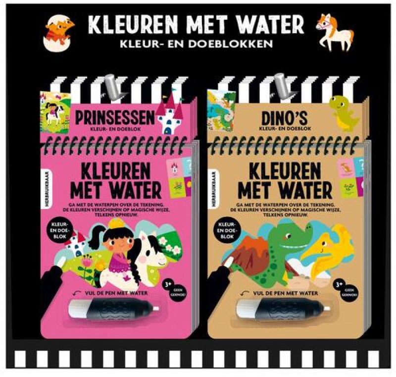 Kleuren met water - Prinses of Dino