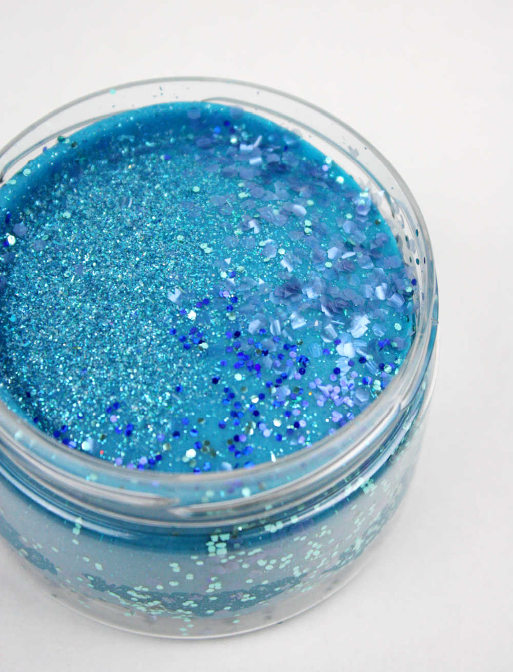 Zeemeerminnen blauwe glitter klei