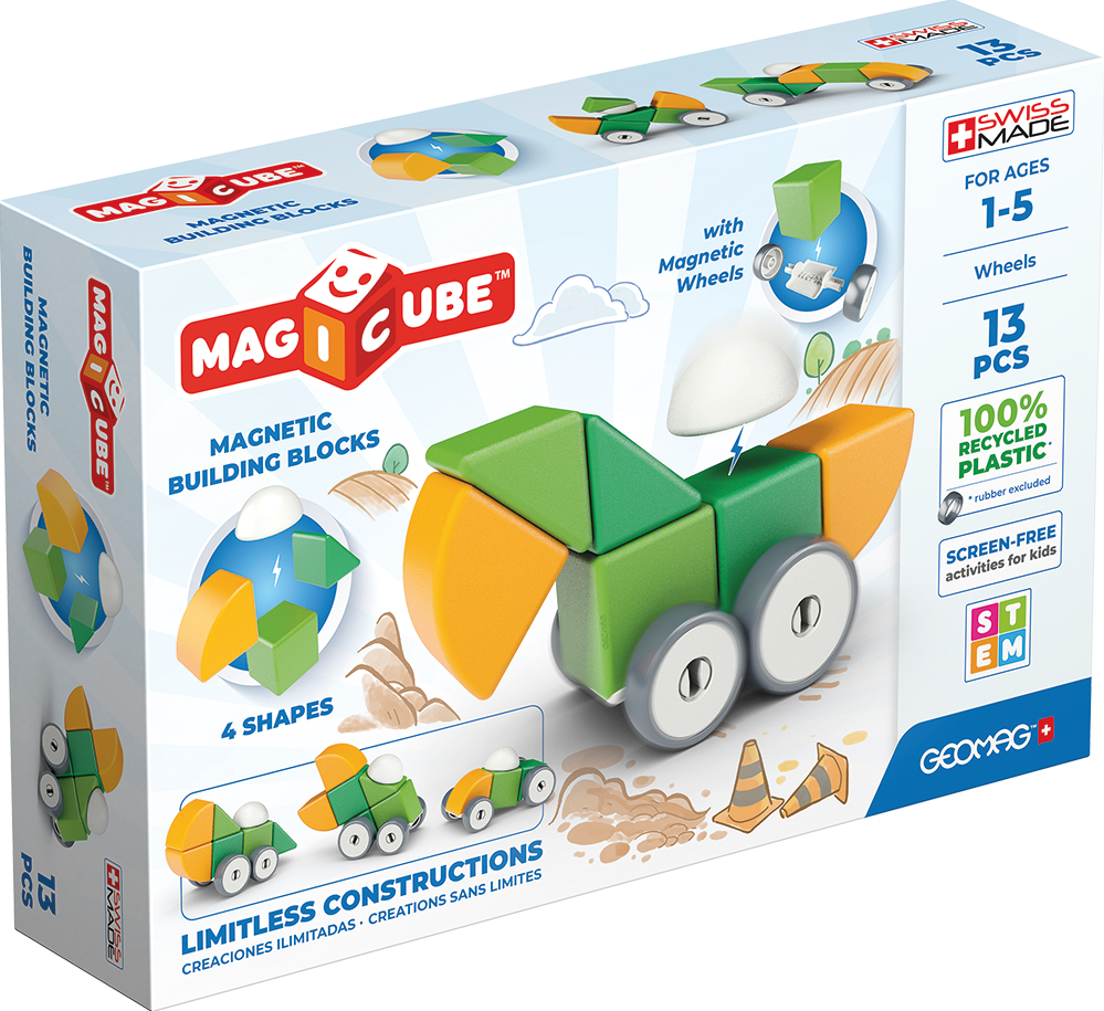 Geomag Magicube 4 Shapes Recycled Wheels 13 pcs