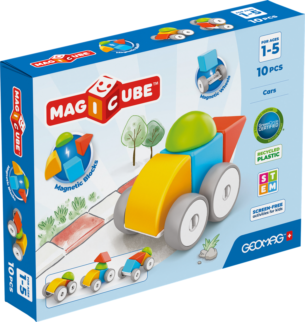 Geomag Magicube Blocks Recycled Cars 10 pcs
