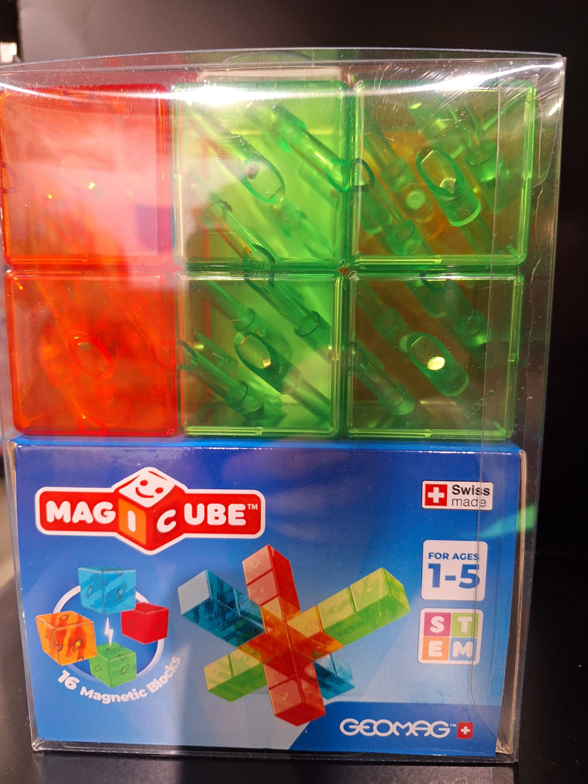 Geomag Magicube Gem Colors Crystal 16-delig | Magnetisch speelgoed | 1-5 jaar