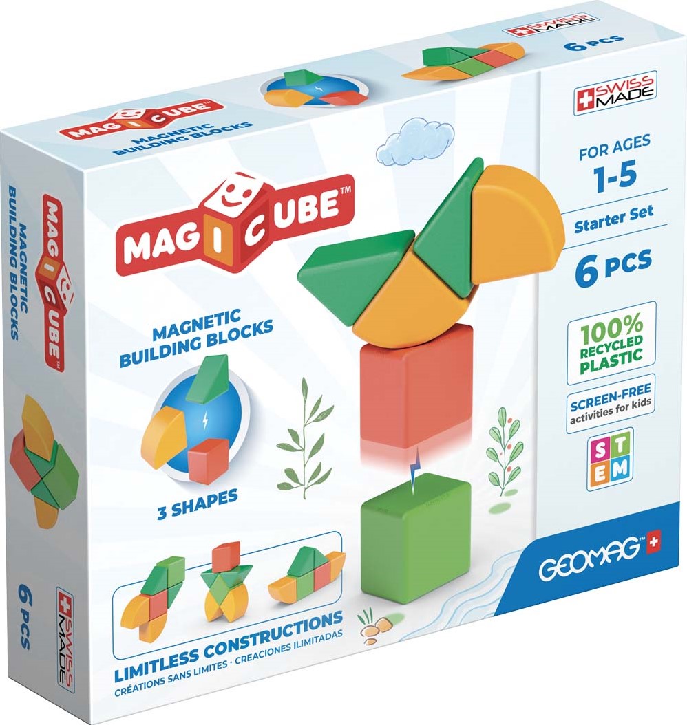 Geomag Magicube Starter Set 6-delig | Magnetisch speelgoed | 1-5 jaar