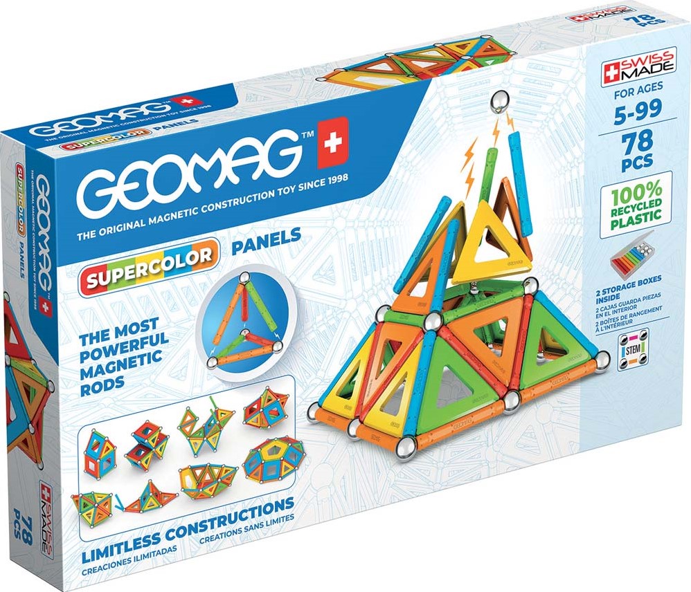 Geomag Supercolor Panels Recycled 78 pcs