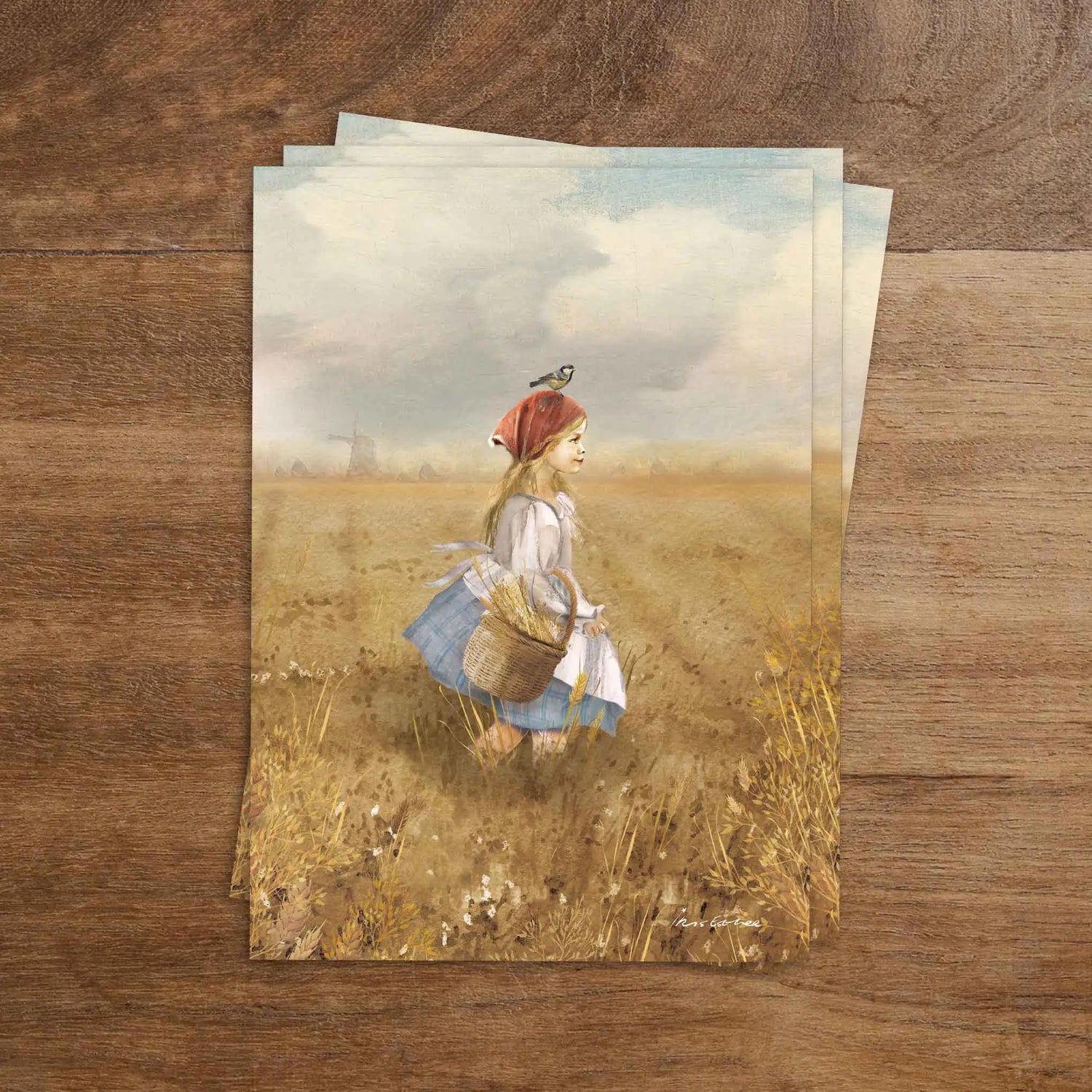 Harvest Girl | Iris Esther - Ansichtkaart