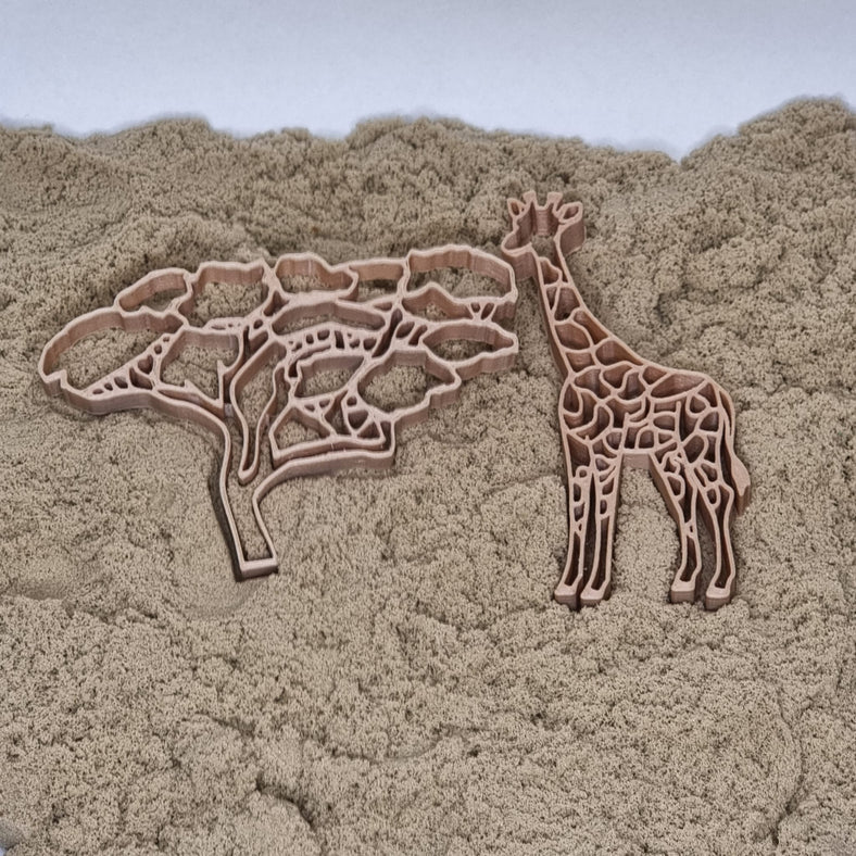 Grennn - boom en giraf afrika uitsteker