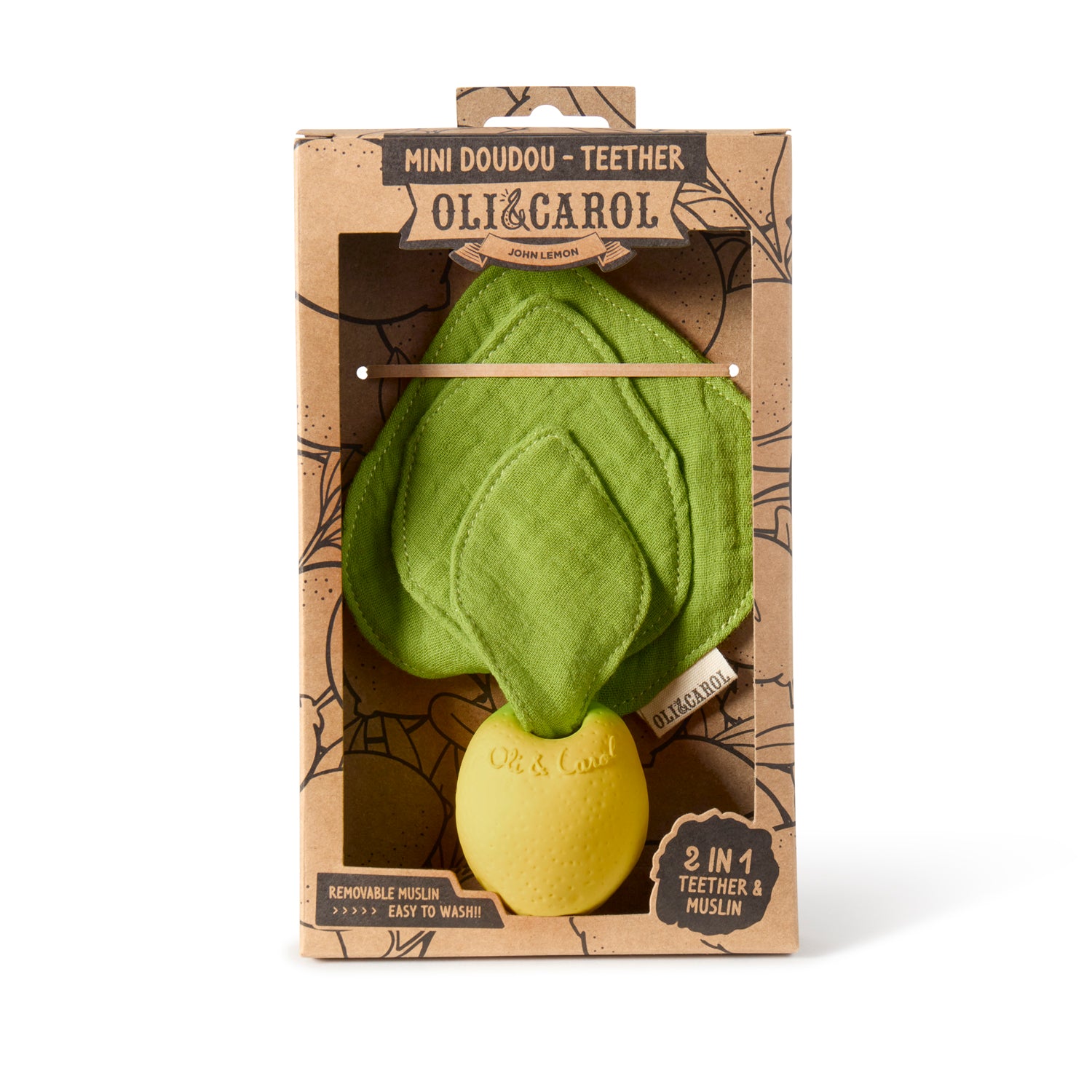 Citroëntje 2 in 1 | Knuffel- en Bijtspeeltje