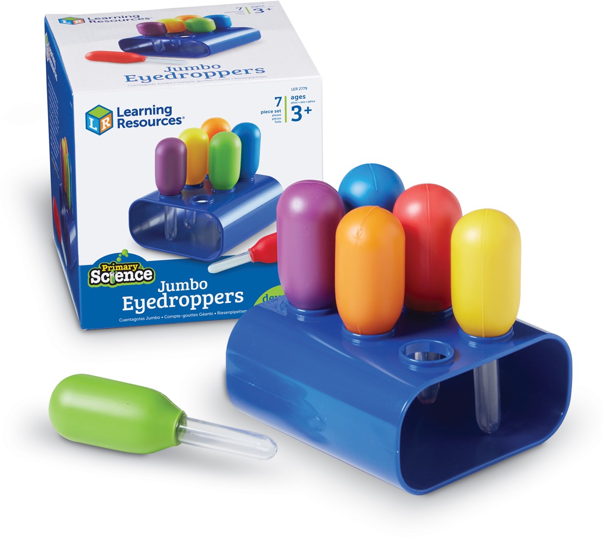 Learning Resources - Primary Science® Jumbo pipetten met standaard (6stuks)