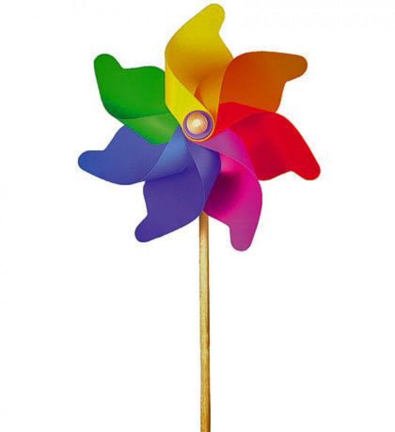 Windmolen regenboog 76cm