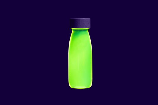 Sensorische fles – Fluo geel - (float sensory bottle)