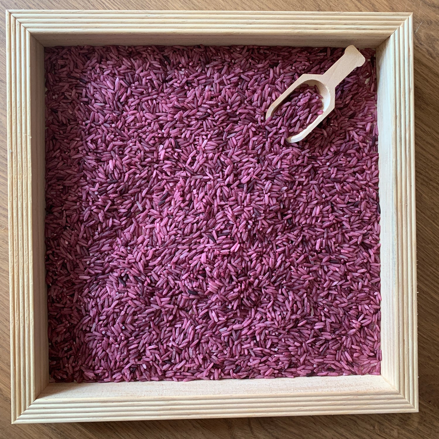 Speelrijst Paars met schepje